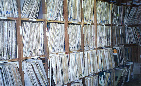 Wall of vinyl