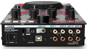 Reloop Contour Interface Edition rear panel Reloop Contour Interface Edition rear panel