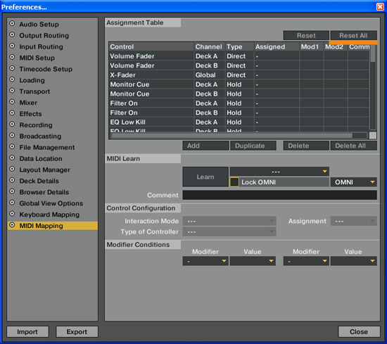 Midi mapping Midi mapping