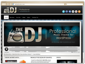 Professional DJ WordPress theme Professional DJ WordPress theme