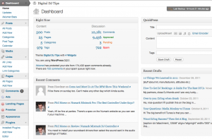 WordPress back office