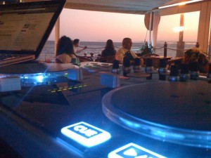 DJ booth beach bar DJ booth beach bar