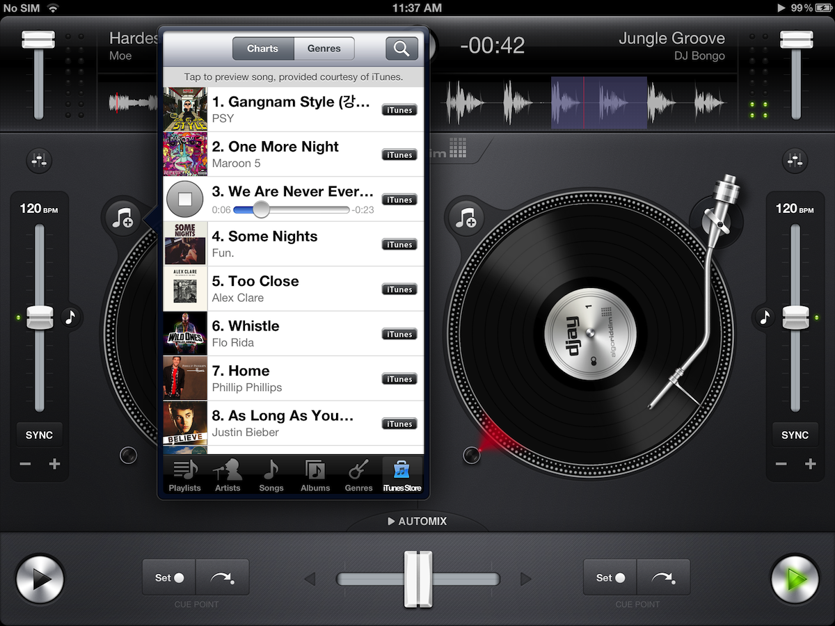 Built-in iTunes Store Built-in iTunes Store