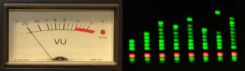 VU meters VU meters