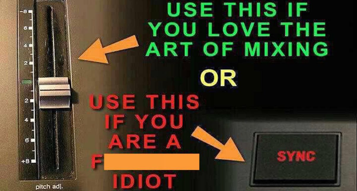 Oh really? Can the whole art of DJing really be reduced to this? Some would have you think so...