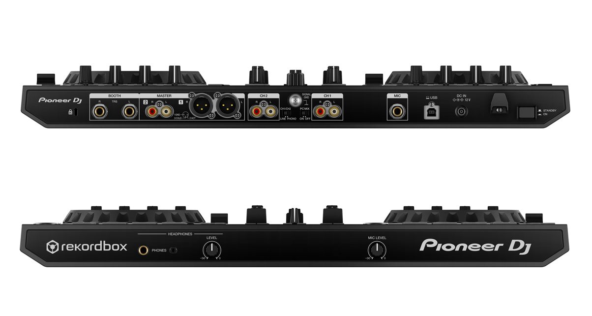 The DDJ-RR comes with XLR and RCA Master outputs, a pair of 1/4" Booth outputs, and phono/line level inputs for connecting turntables and CDJs. Yes, this is Rekordbox DVS compatible folks.