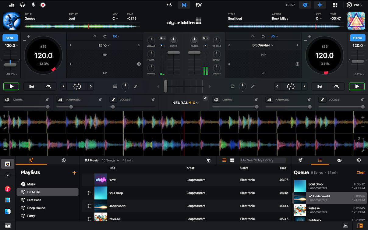 djay Pro AI neural mix