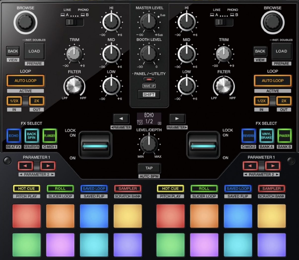 DJM-S7 controls