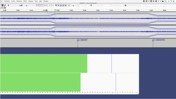 Mastering DJ mixes in Audacity