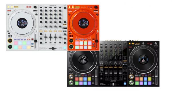 Picture of DDJ-1000-OW and regular DDJ-1000 side by side
